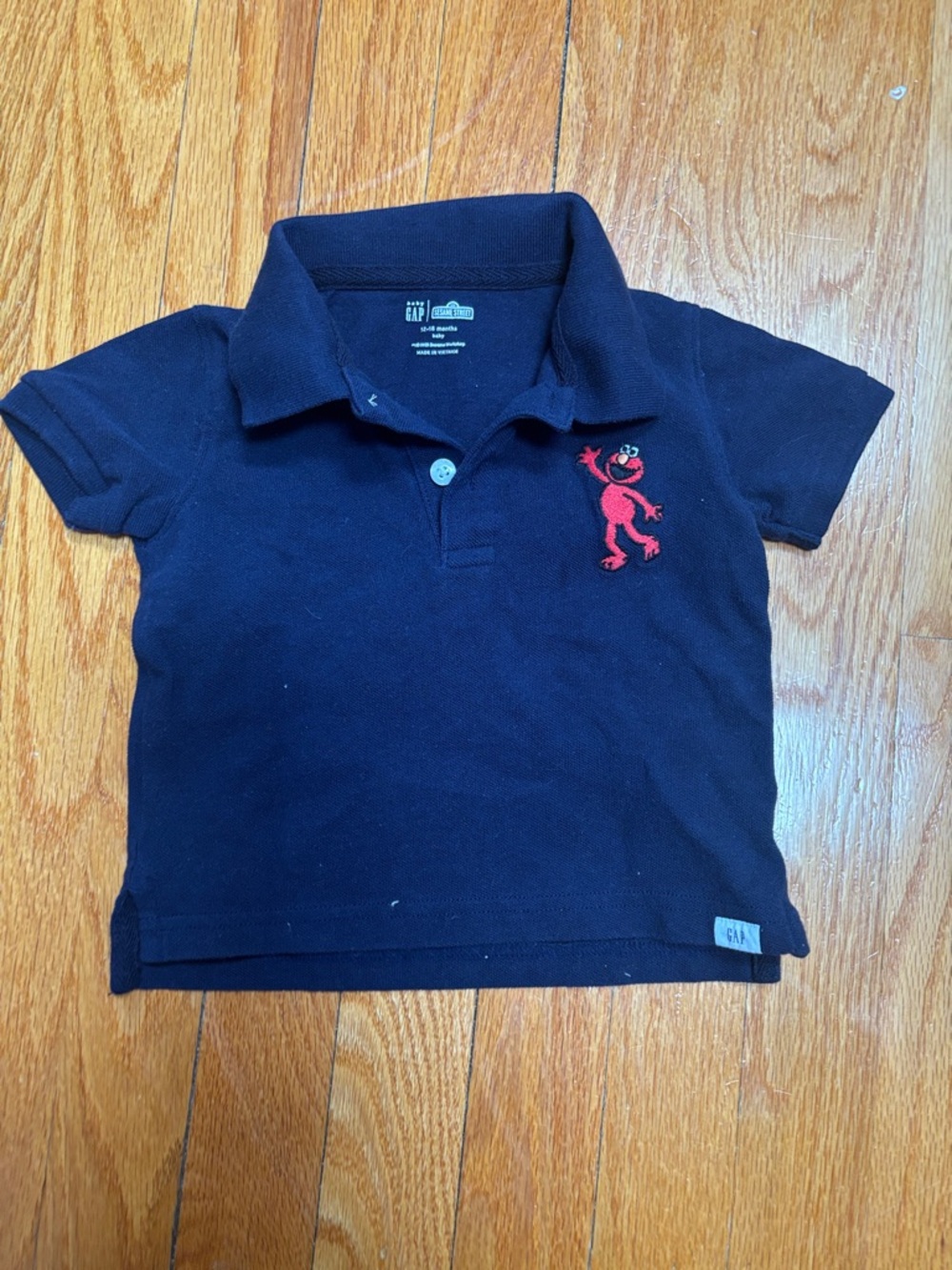 GAP Kids Navy Polo with Red Character Embroidery